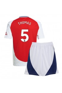 Fotbalové Dres Arsenal Thomas Partey #5 Dětské Domácí Oblečení 2024-25 Krátký Rukáv (+ trenýrky)